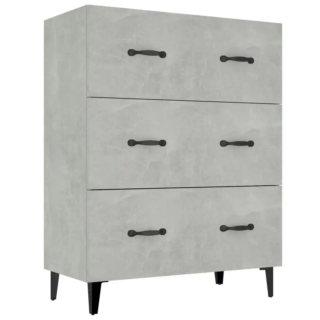 Sideboard Concrete Grey 69.5x34x90 cm Engineered Wood 812163