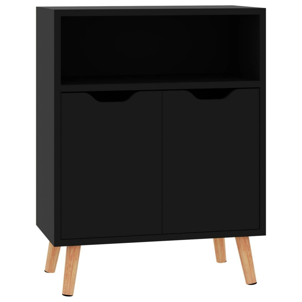 Sideboard High Gloss Black 60x30x72 cm Engineered Wood 326829