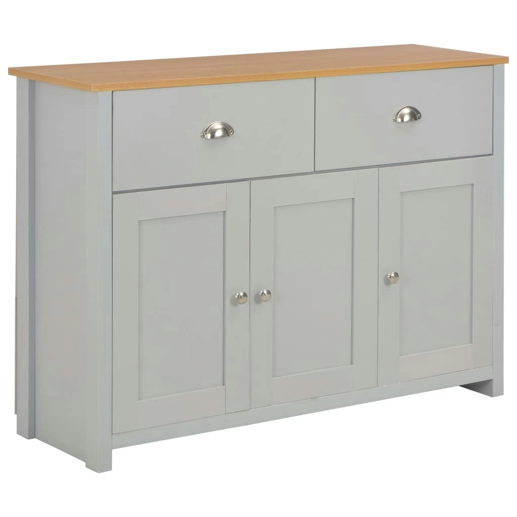 Sideboard Grey 112x35x81 cm 283743