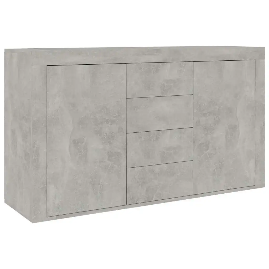 Sideboard Concrete Grey 120x36x69 cm Engineered Wood 801845