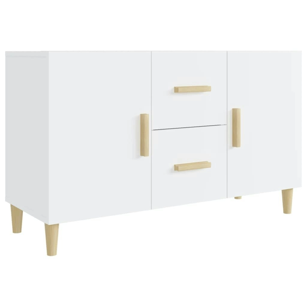 Sideboard High Gloss White 100x36x60 cm Engineered Wood 812516