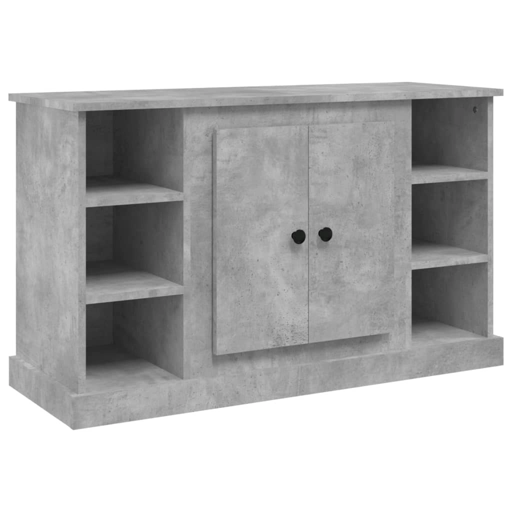 Sideboard Concrete Grey 100x35.5x60 cm Engineered Wood 816444