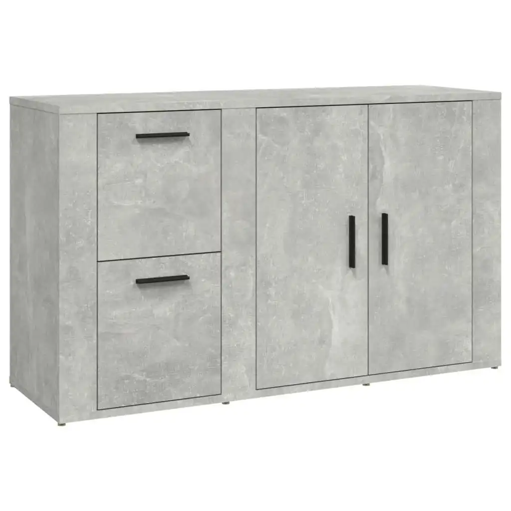 Sideboard Concrete Grey 100x33x59.5 cm Engineered Wood 821000