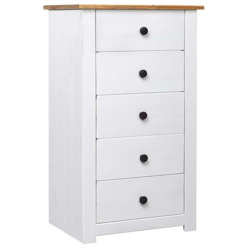 Sideboard White 46x40x89 cm Pine Panama Range 282651