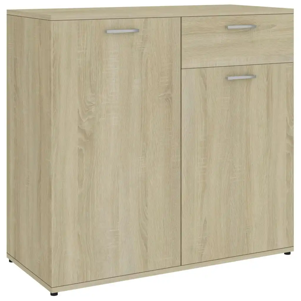 Sideboard Sonoma Oak 80x36x75 cm Engineered Wood 801835