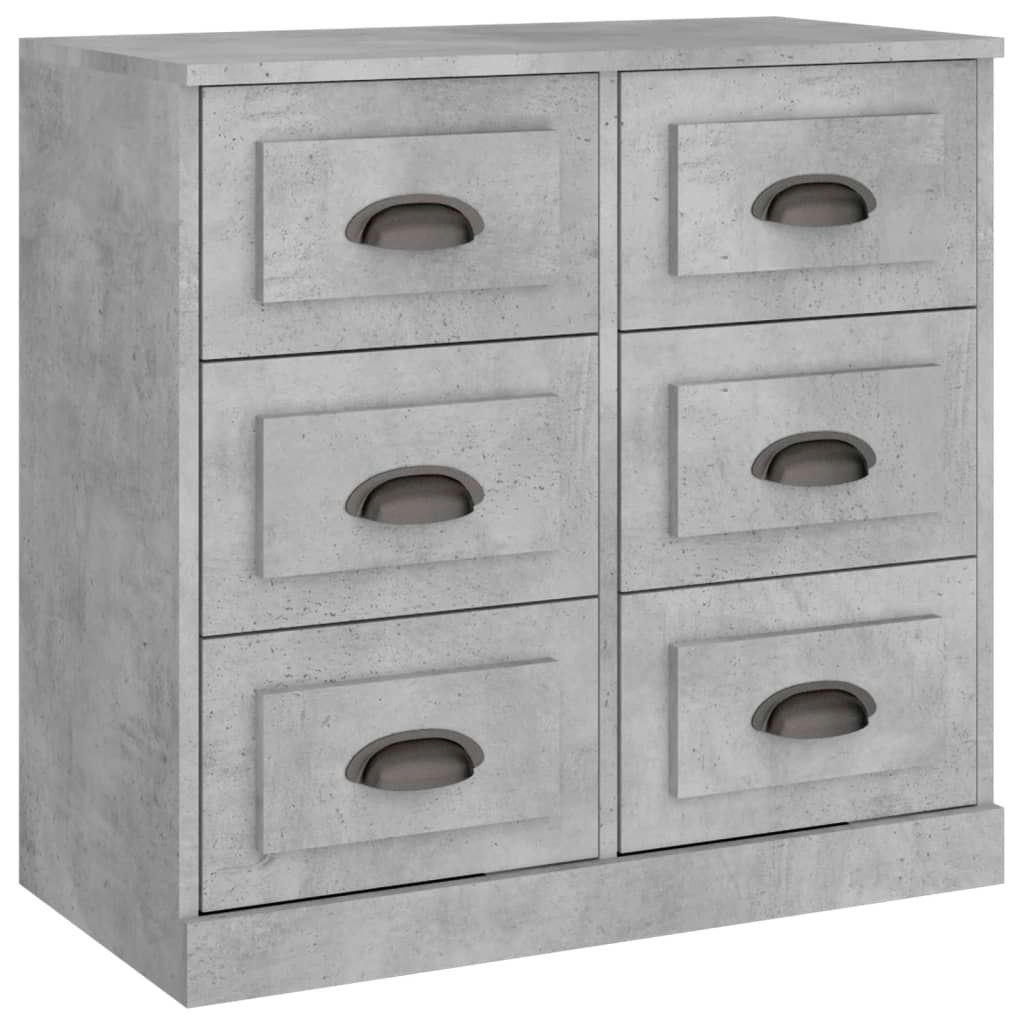 Sideboard Concrete Grey 70x35.5x67.5 cm Engineered Wood 816436