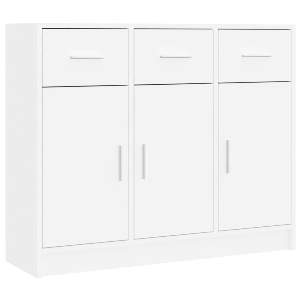 Sideboard White 91x28x75 cm Engineered Wood 823008