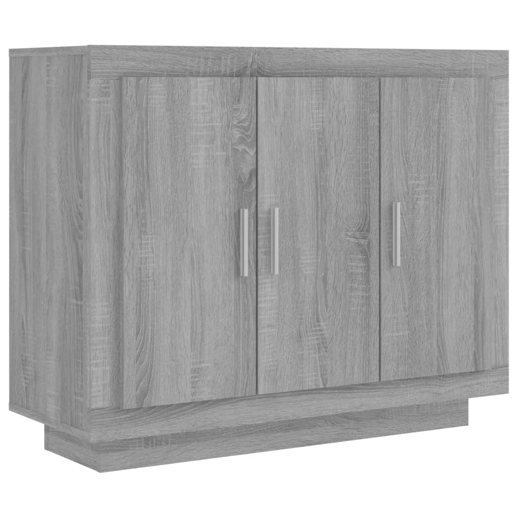 Sideboard Grey Sonoma 92x35x75 cm Engineered Wood 817241