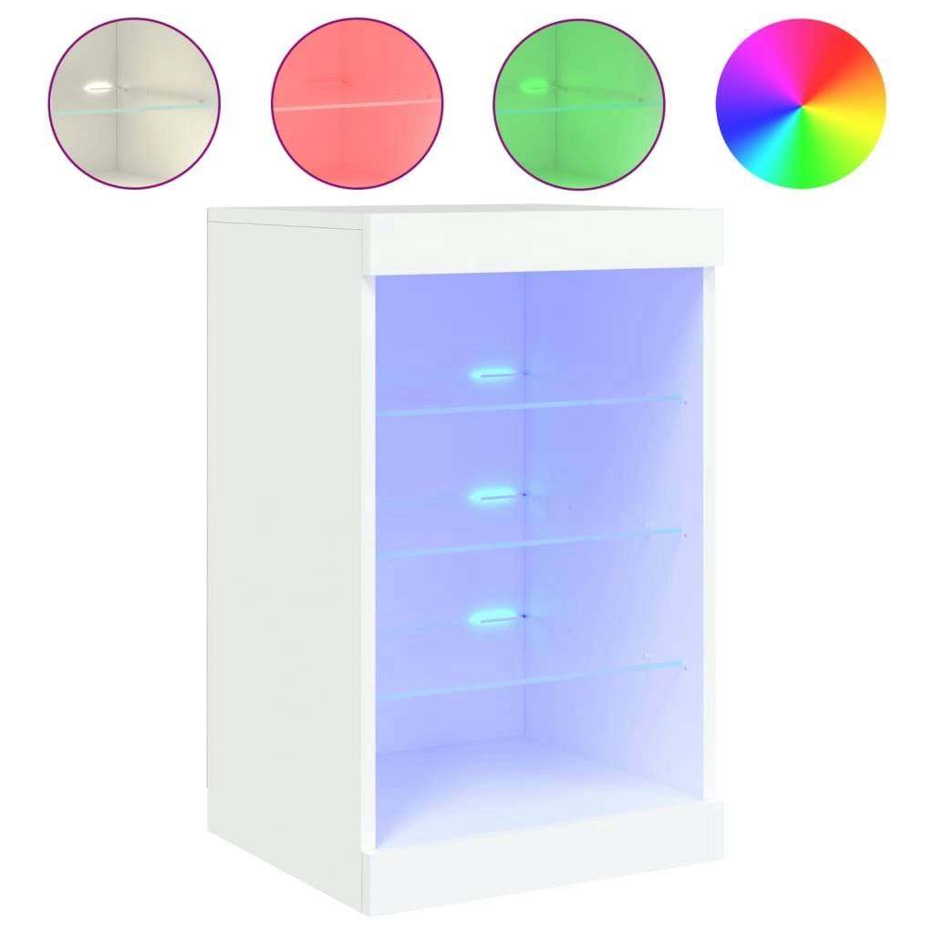 Sideboard with LED Lights White 41x37x67 cm 836721