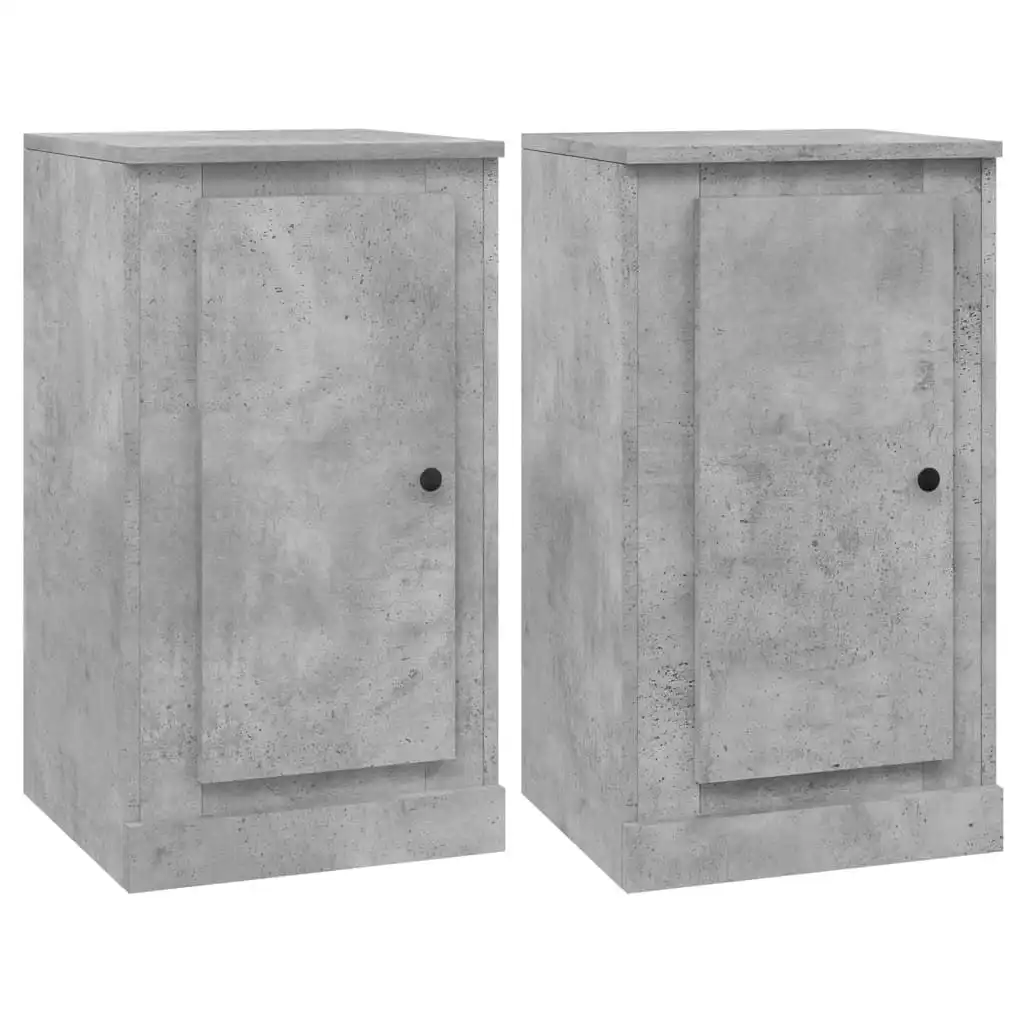 Sideboards 2 pcs Concrete Grey 37.5x35.5x67.5 cm Engineered Wood 816209