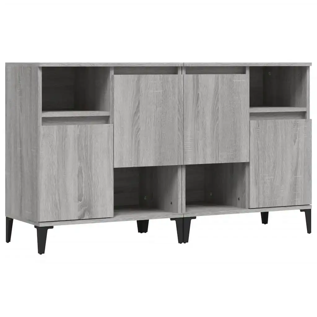 Sideboards 2 pcs Grey Sonoma 60x35x70 cm Engineered Wood 3185733