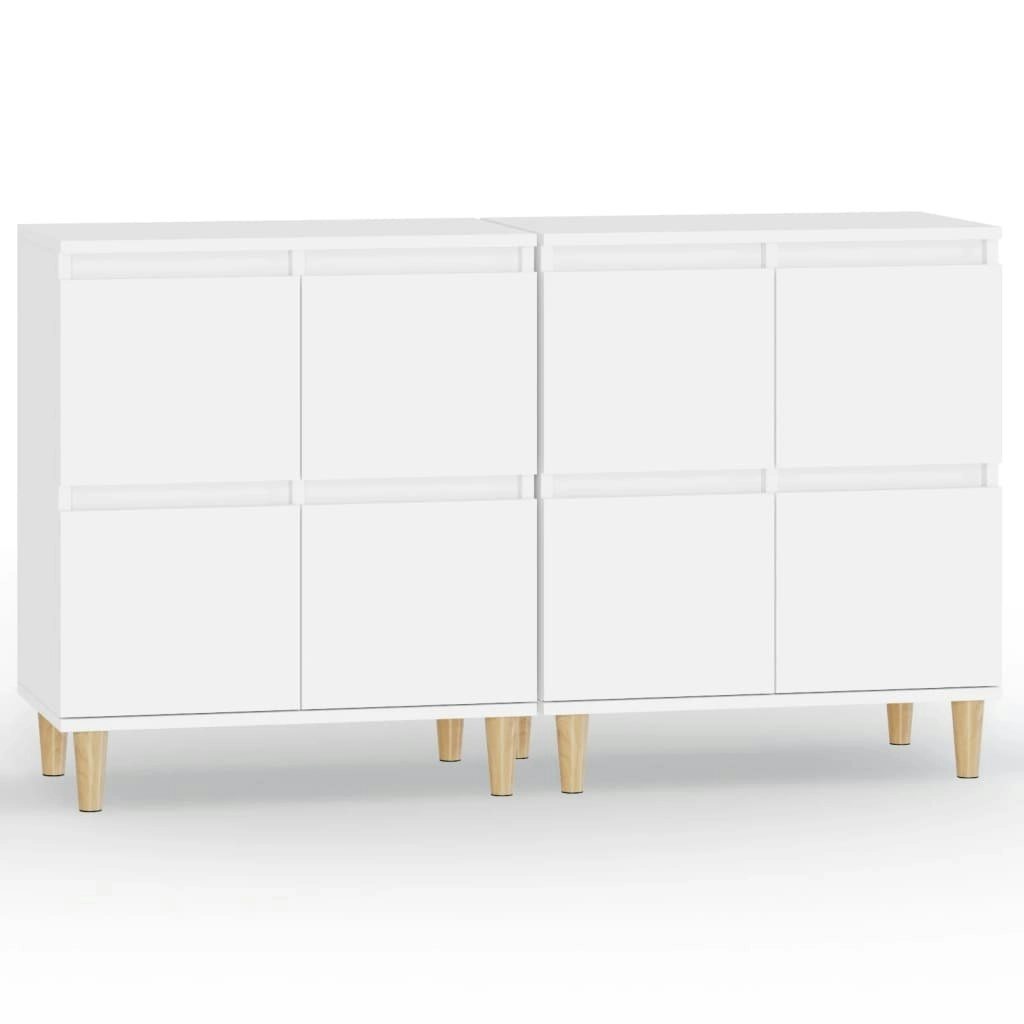 Sideboards 2 pcs White 60x35x70 cm Engineered Wood 3185751