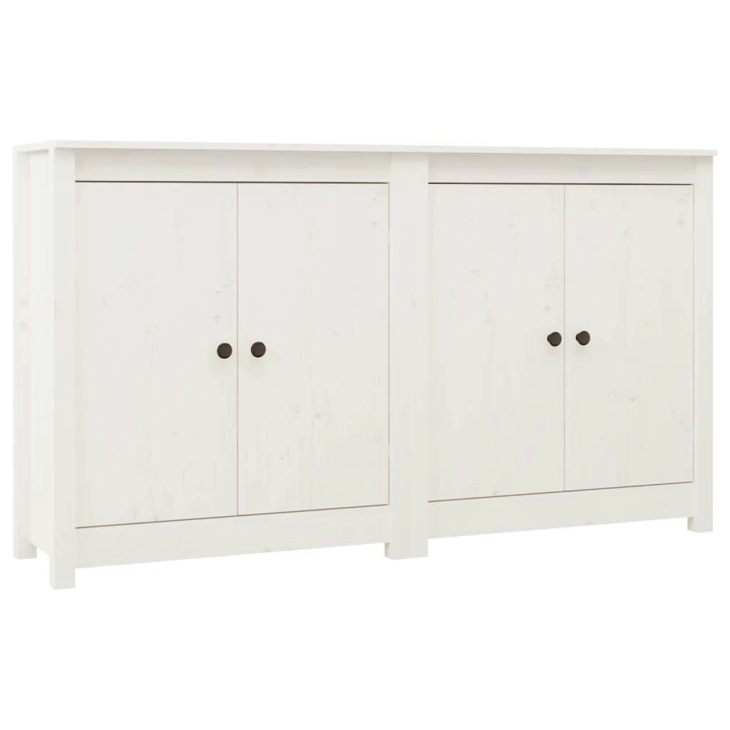 Sideboards 2 pcs White 70x35x80 cm Solid Wood Pine 3114065