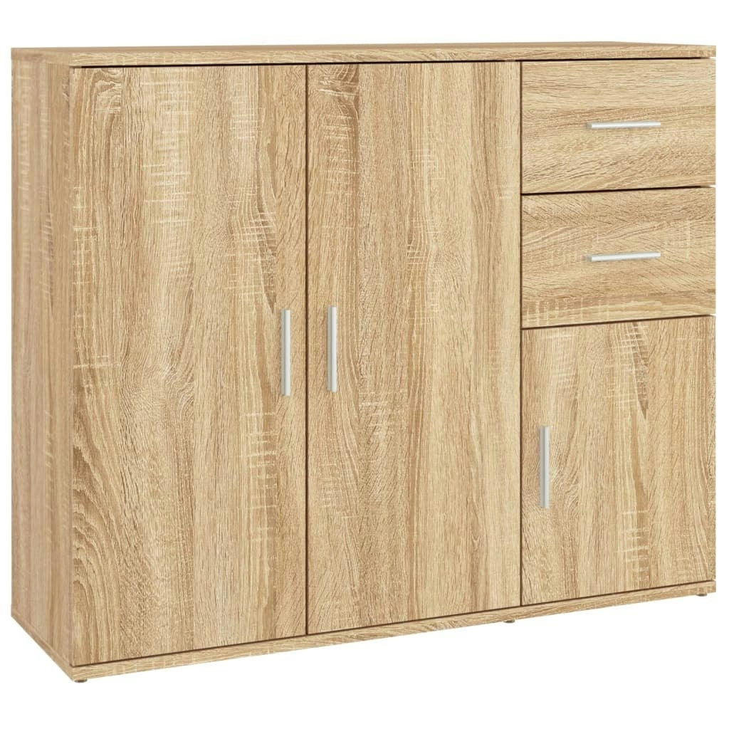 Sideboard Sonoma Oak 91x29.5x75 cm Engineered Wood 823272