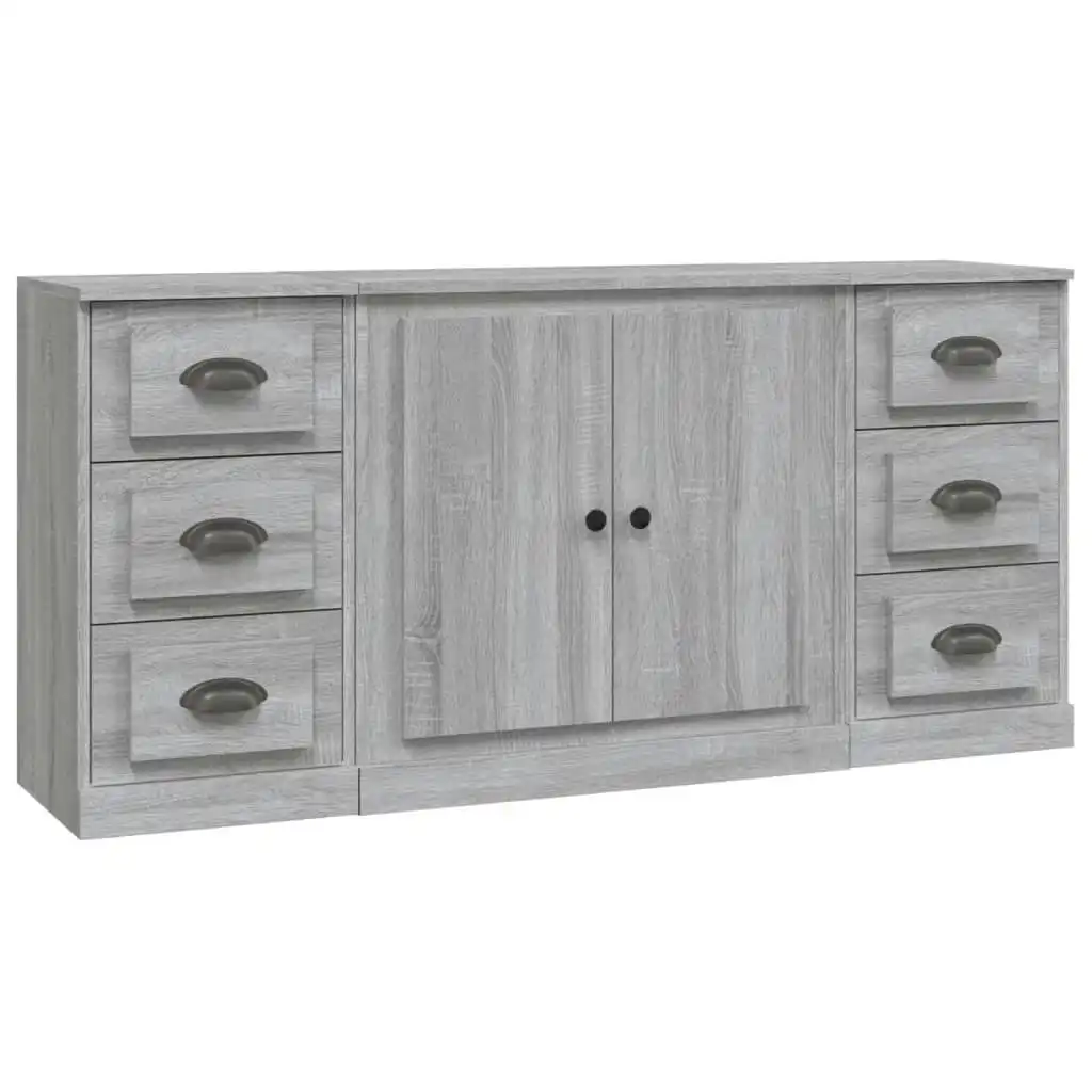 Sideboards 3 pcs Grey Sonoma Engineered Wood 3185237