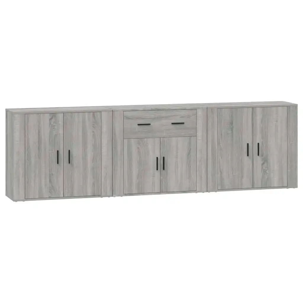 Sideboards 3 pcs Grey Sonoma Engineered Wood 3185421