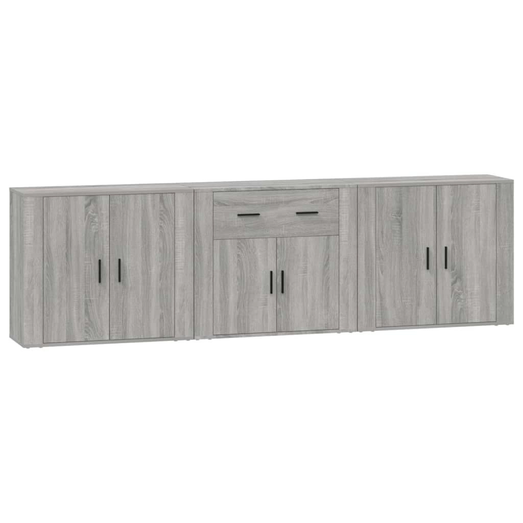 Sideboards 3 pcs Grey Sonoma Engineered Wood 3185421