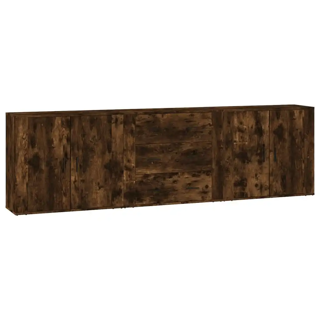 Sideboards 3 pcs Smoked Oak Engineered Wood 3185404