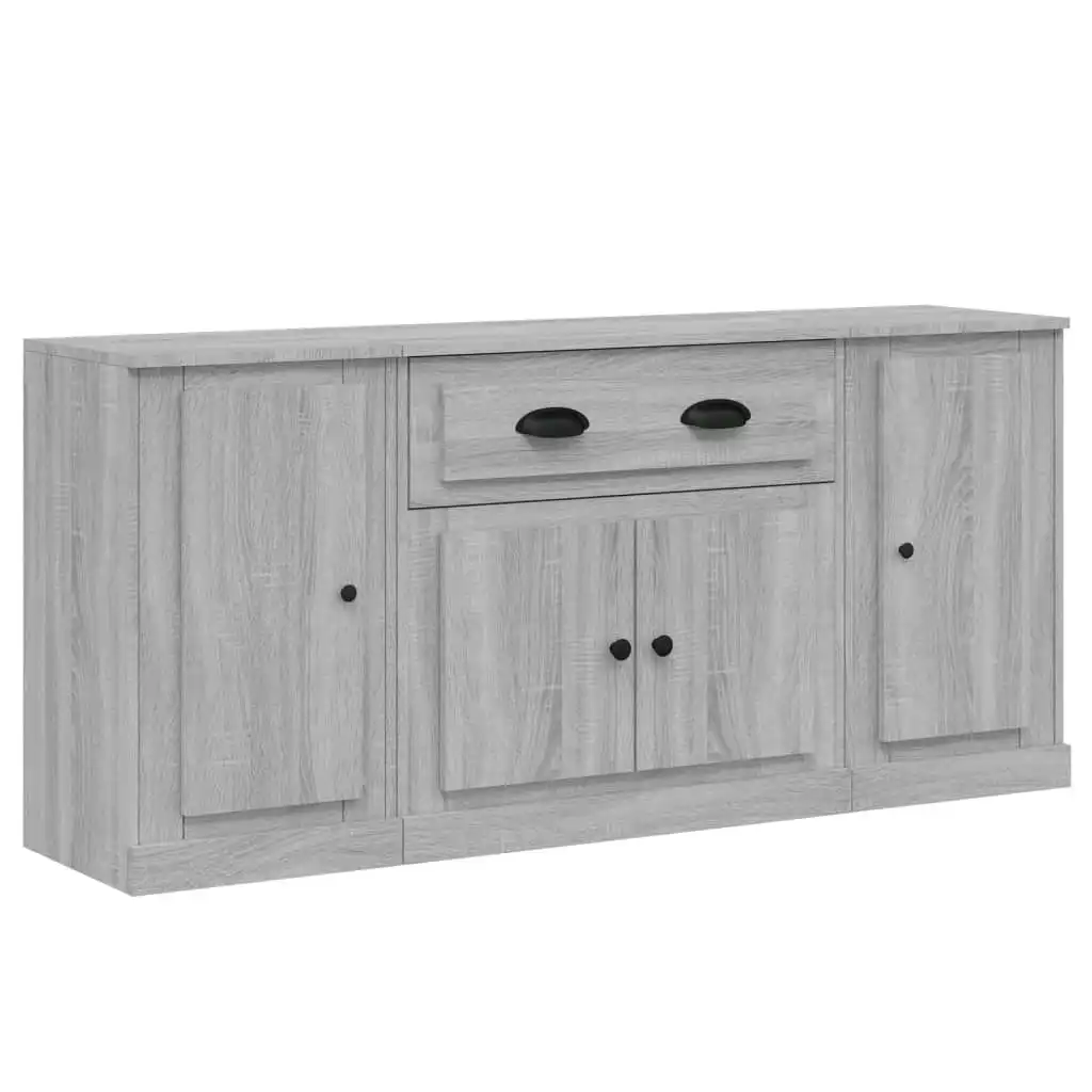 Sideboards 3 pcs Grey Sonoma Engineered Wood 3185277