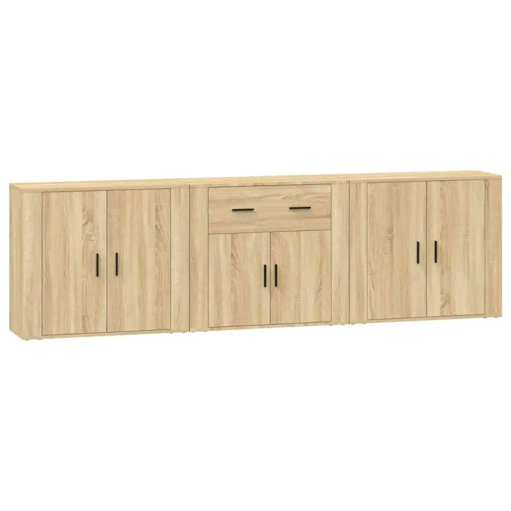 Sideboards 3 pcs Sonoma Oak Engineered Wood 3185418