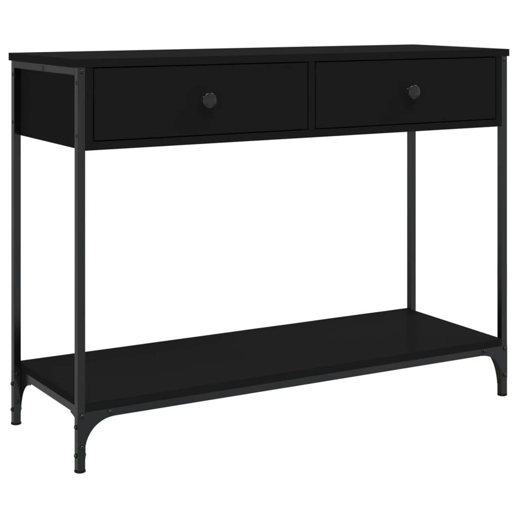 Console Table Black 100x34.5x75 cm Engineered Wood 834170