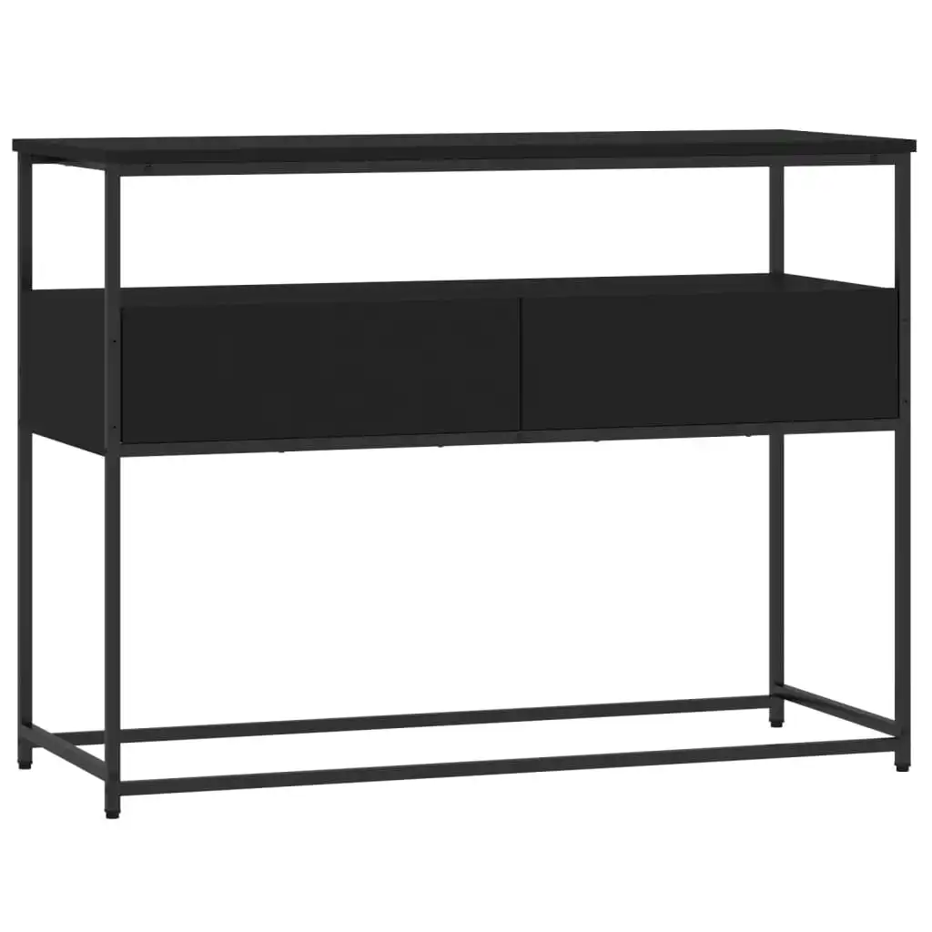 Console Table Black 100x40x75 cm Engineered Wood 834150