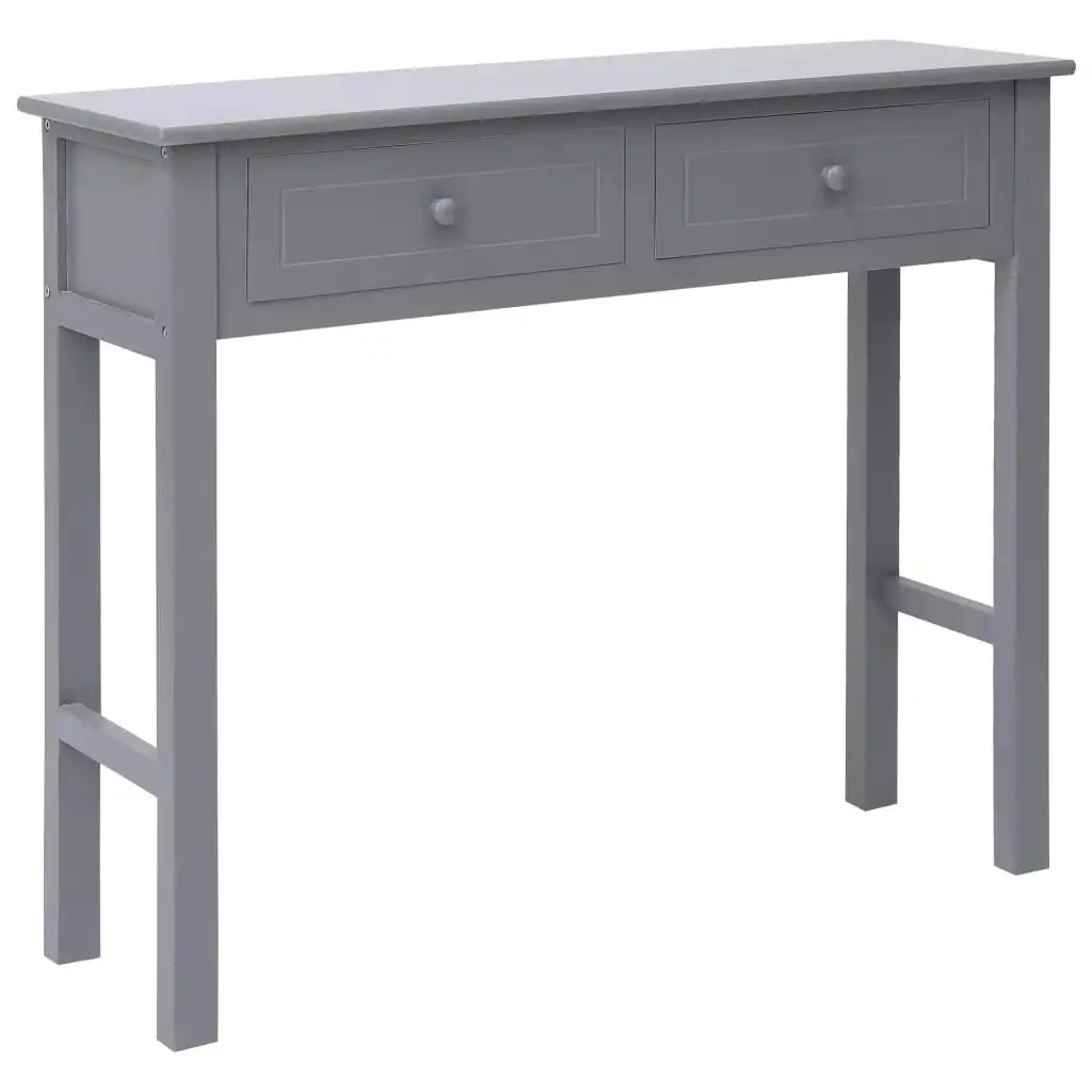 Console Table Grey 90x30x77 cm Wood 284146