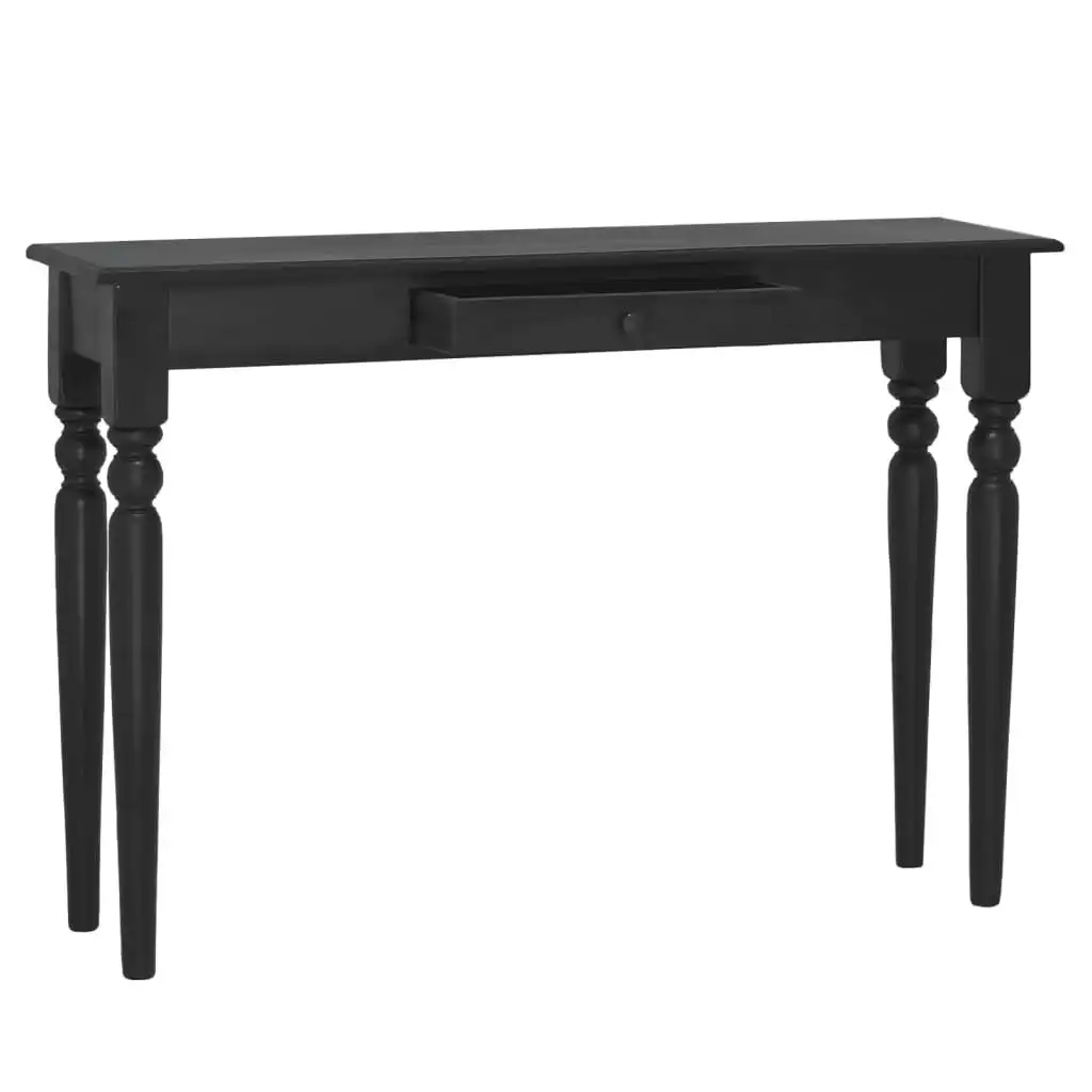 Console Table Light Black 110x30x75 cm Solid Mahogany Wood 332869