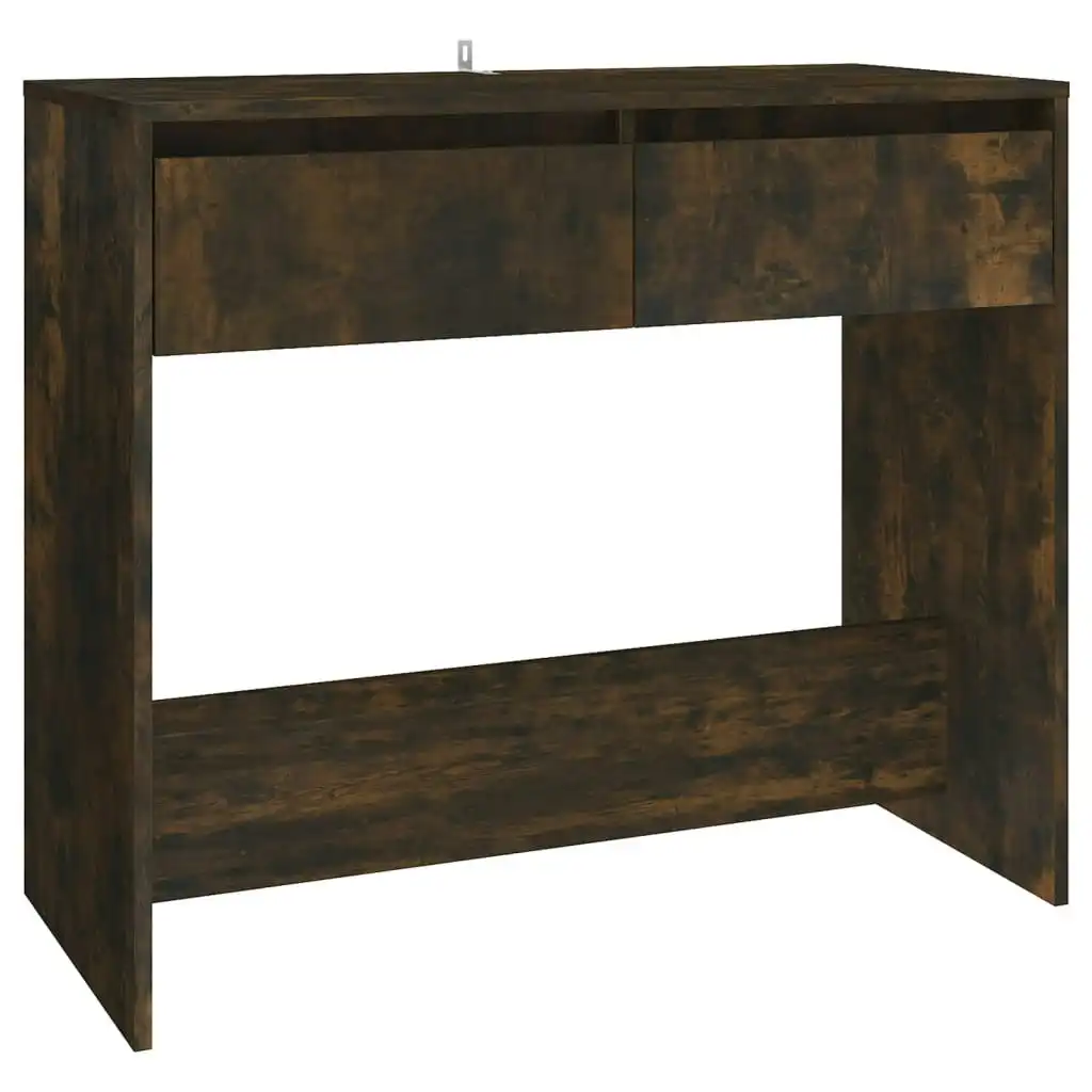 Console Table Smoked Oak 89x41x76.5 cm Engineered Wood 812999