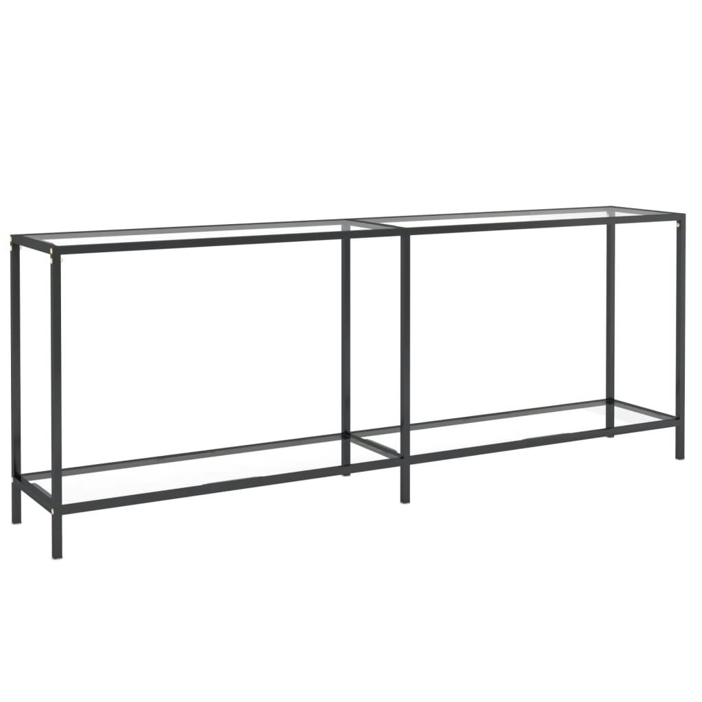 Console Table Transparent 200x35x75.5 cm Tempered Glass 331706