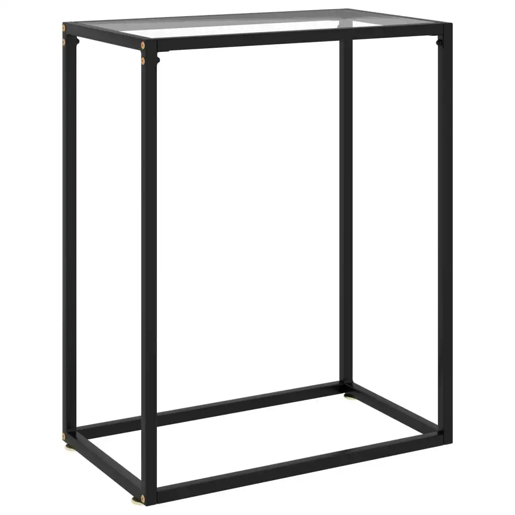 Console Table Transparent 60x35x75 cm Tempered Glass 322803