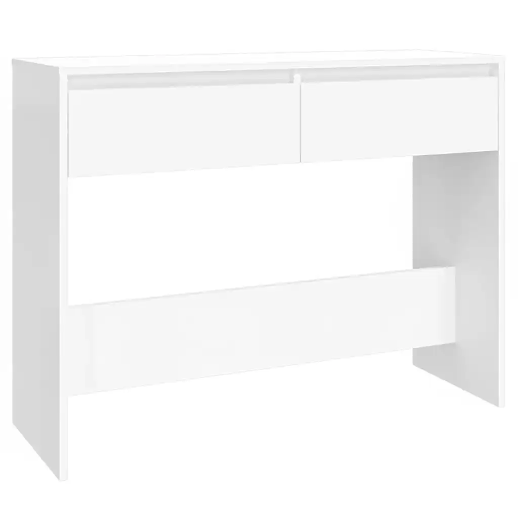 Console Table White 100x35x76.5 cm Engineered Wood 809836