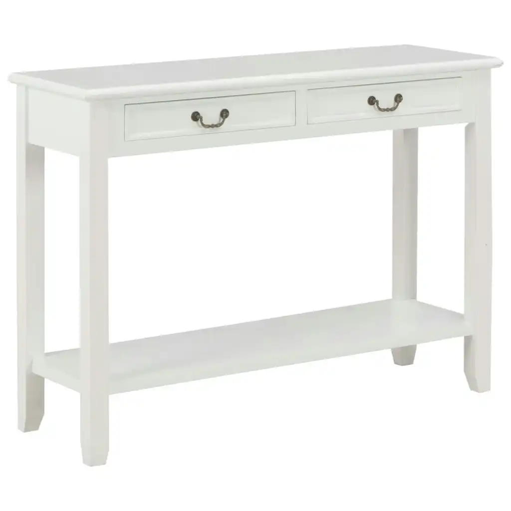 Console Table White 110x35x80 cm Wood 249900