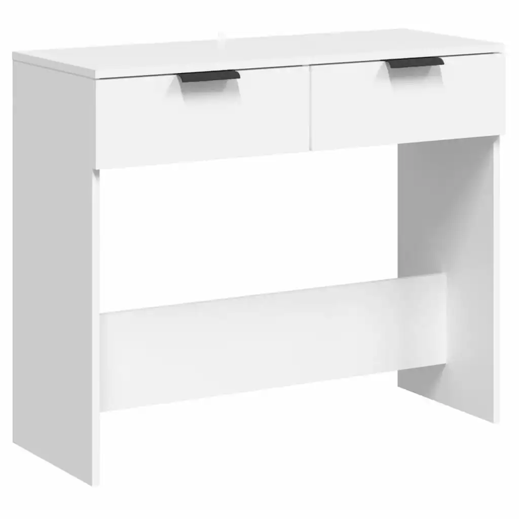 Console Table White 90x36x75 cm Engineered Wood 811331