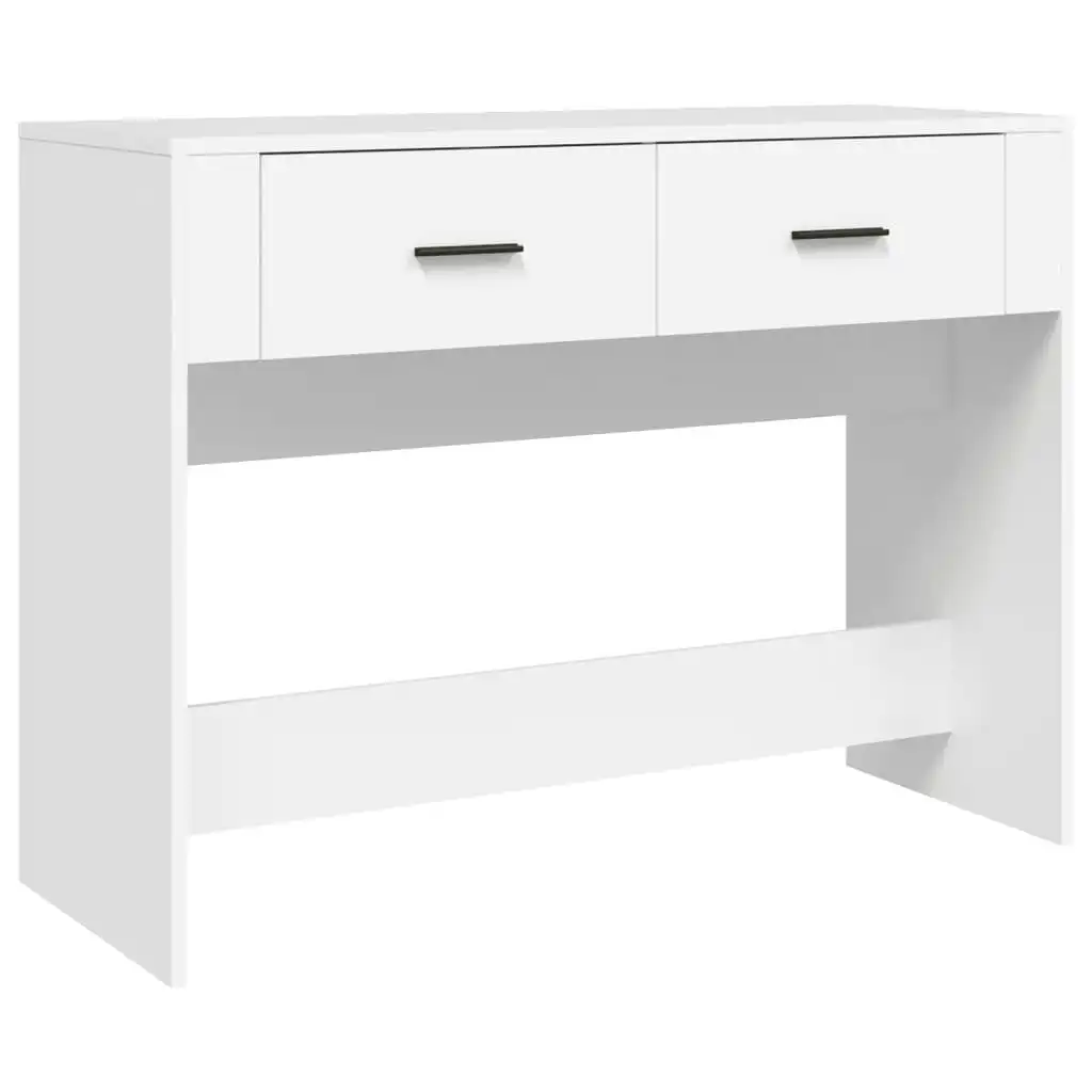 Console Table White 100x39x75 cm Engineered Wood 816776