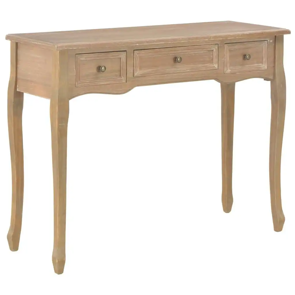 Dressing Console Table with 3 Drawers Brown 280047