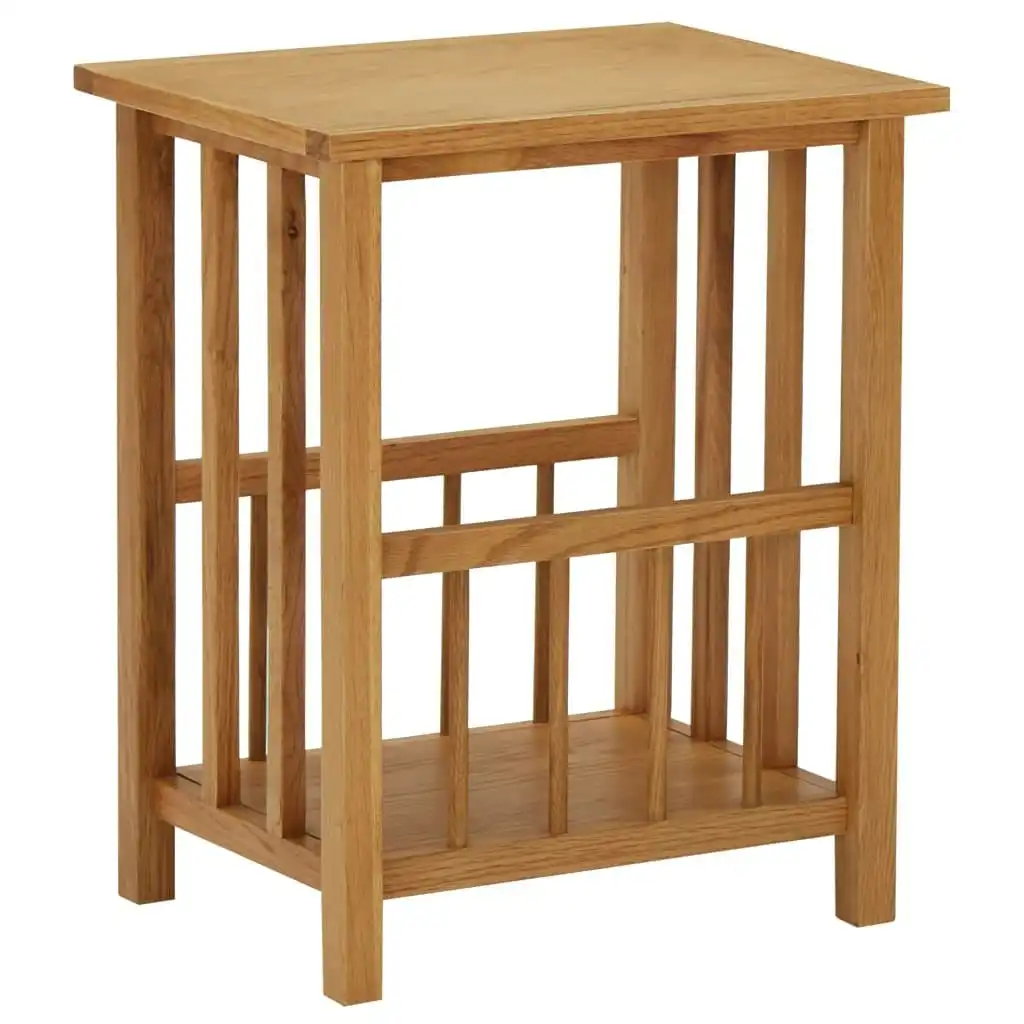 Magazine Table 45x35x55 cm Solid Oak Wood 289183