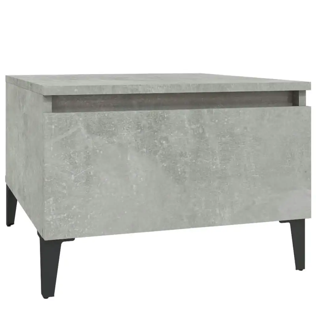 Side Table Concrete Grey 50x46x35 cm Engineered Wood 819524