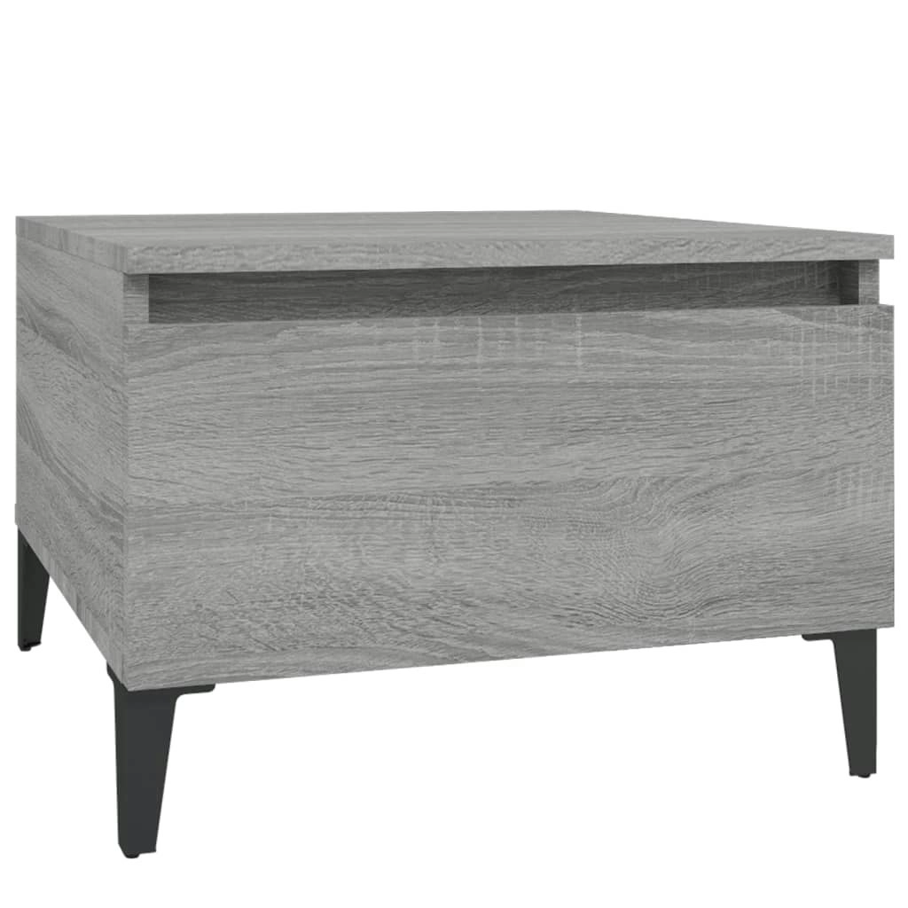 Side Table Grey Sonoma 50x46x35 cm Engineered Wood 819528