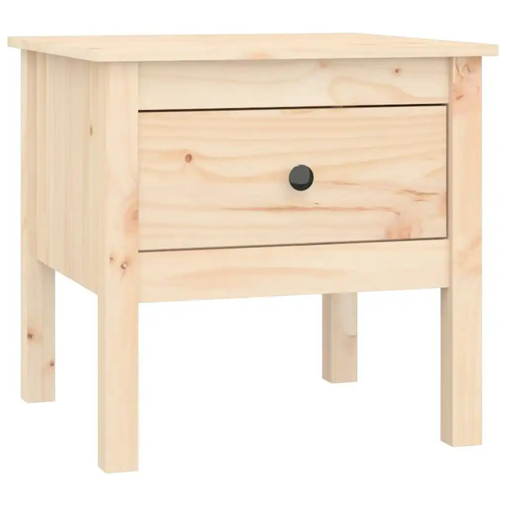 Side Table 50x50x49 cm Solid Wood Pine 813794