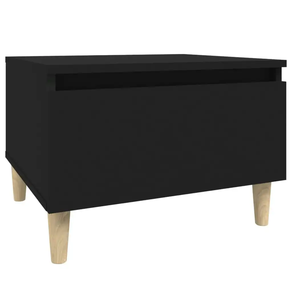 Side Table Black 50x46x35 cm Engineered Wood 819502