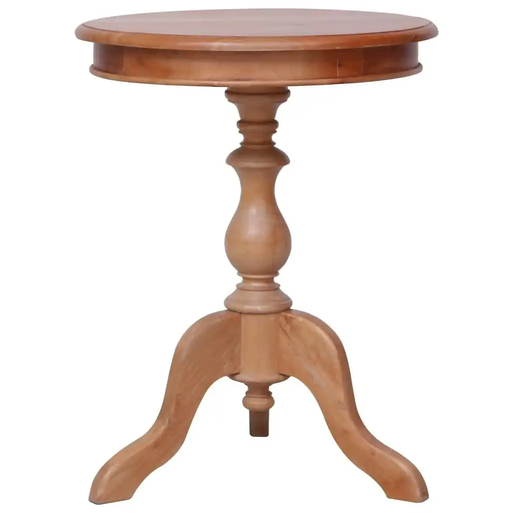 Side Table Natural 50x50x65 cm Solid Mahogany Wood 283846