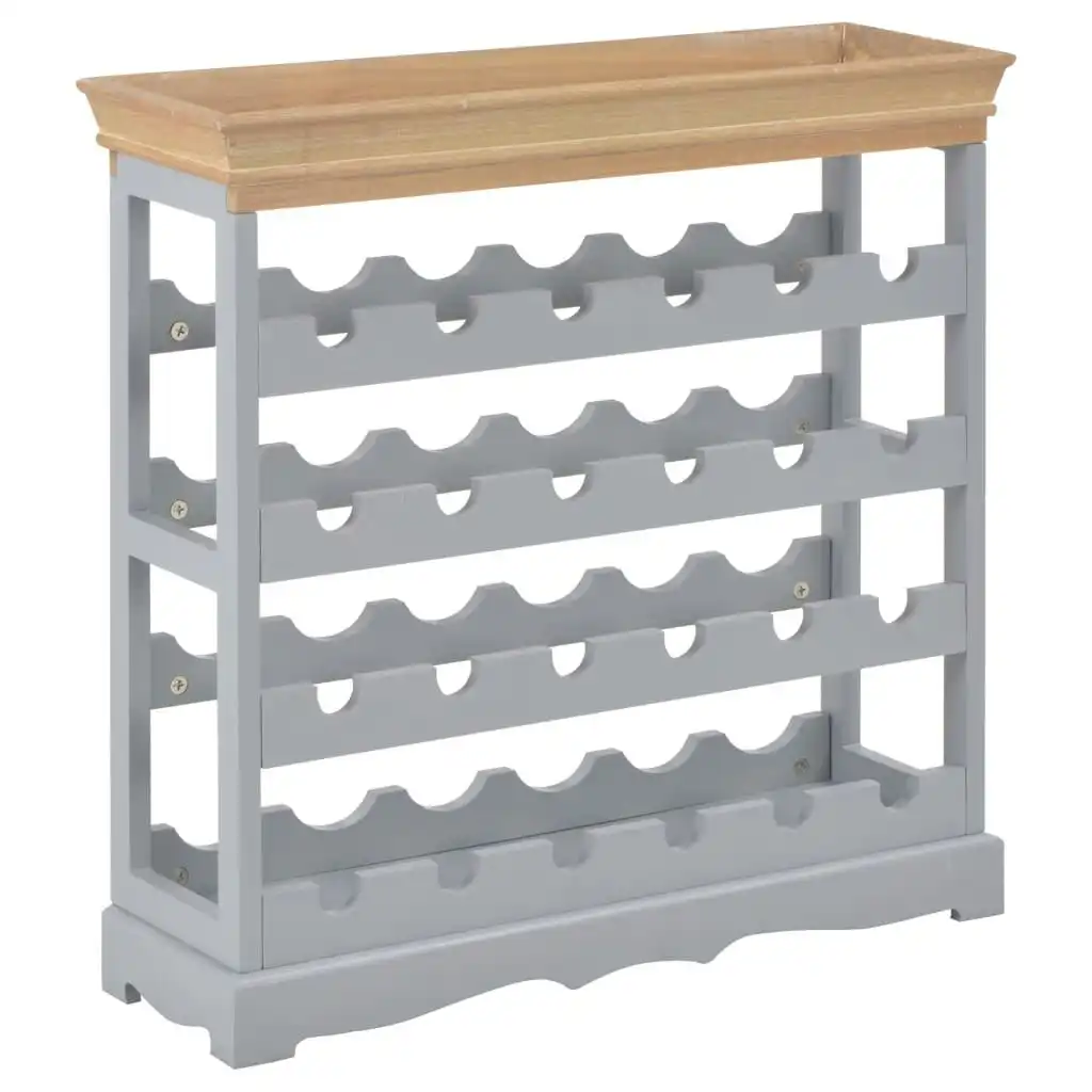 Wine Cabinet Grey 70x22.5x70.5 cm MDF 280066