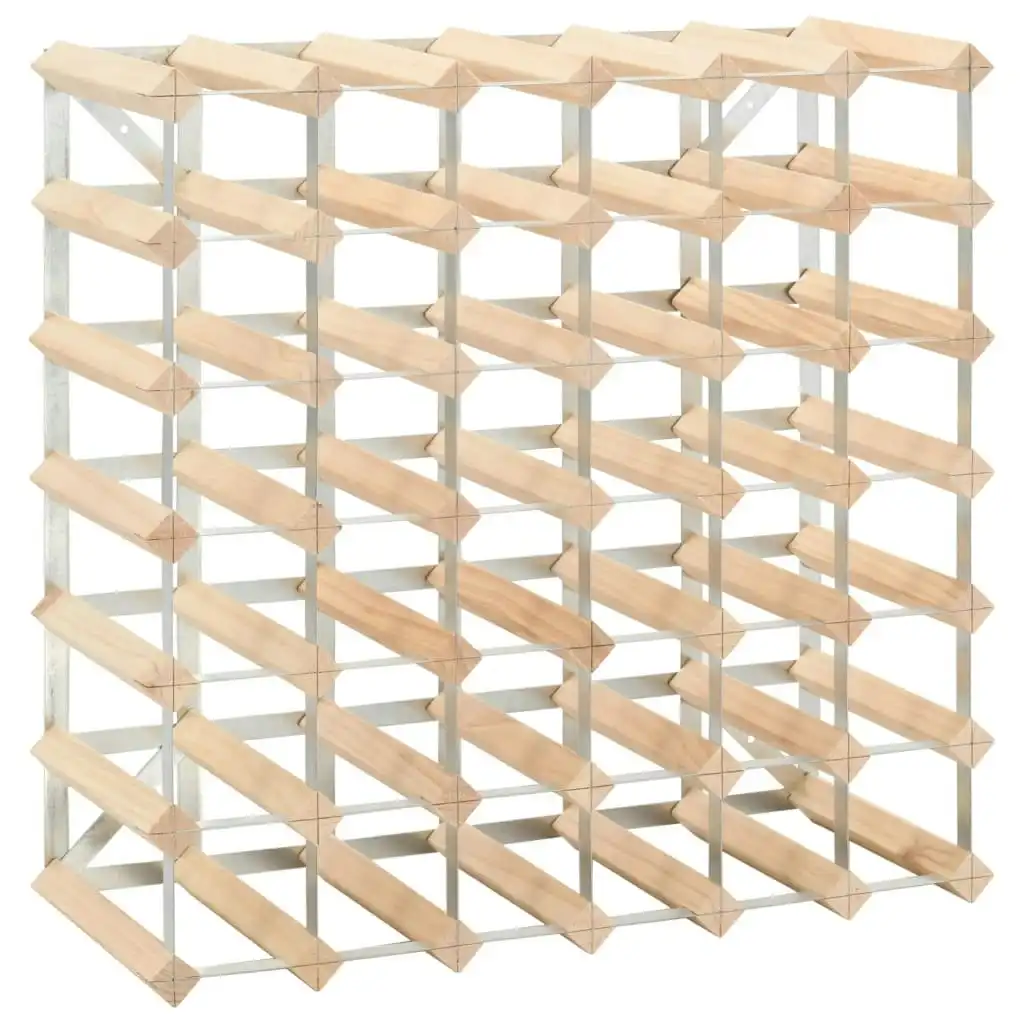 Wine Rack for 42 Bottles Solid Pinewood 282470