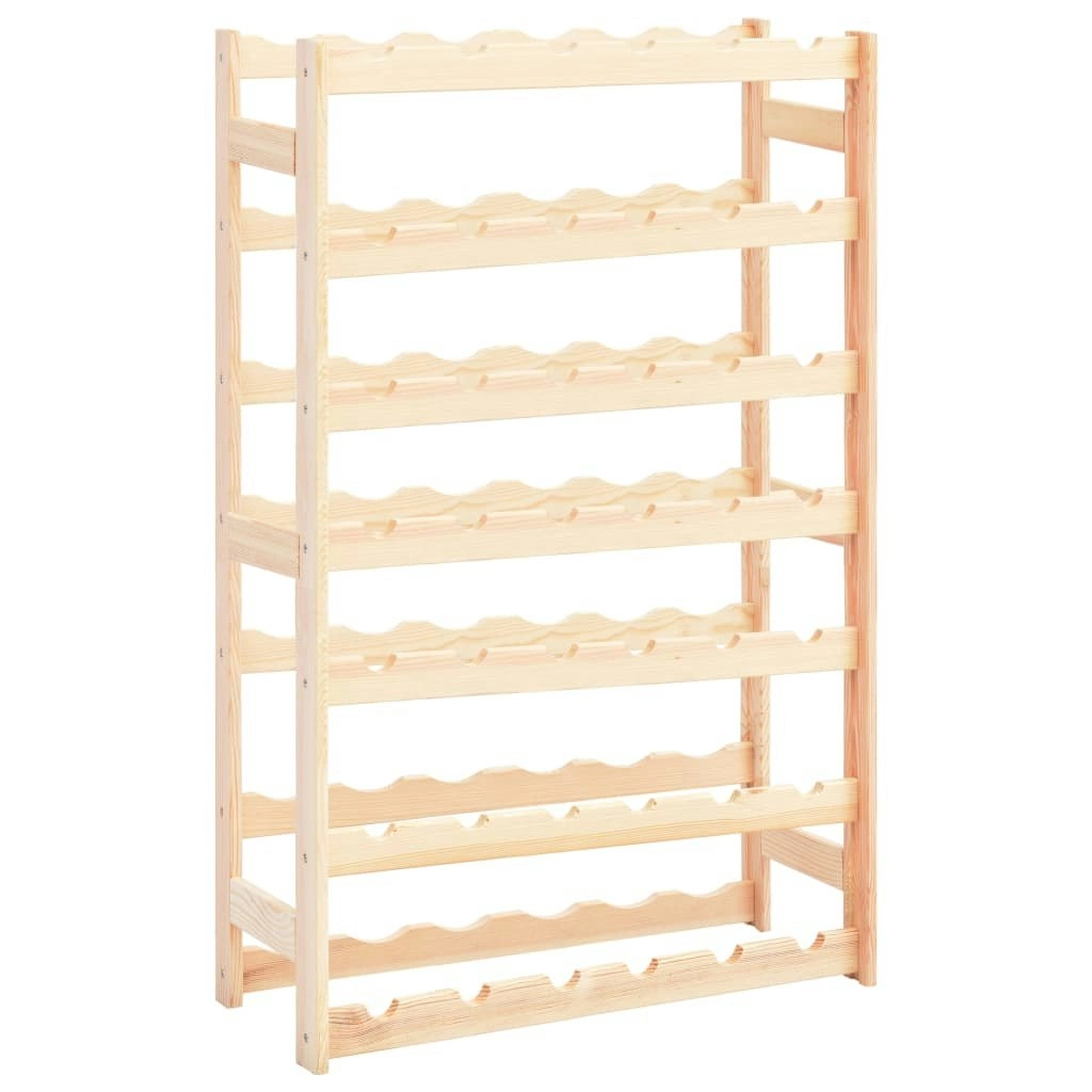 Wine Rack for 42 Bottles Solid Wood Pine 286195