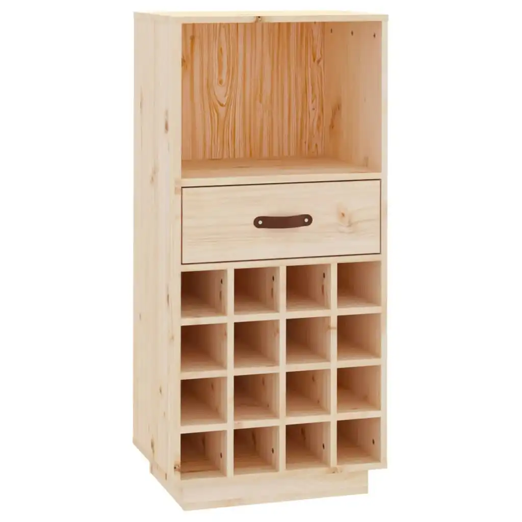 Wine Cabinet 45x34x100 cm Solid Wood Pine 821532