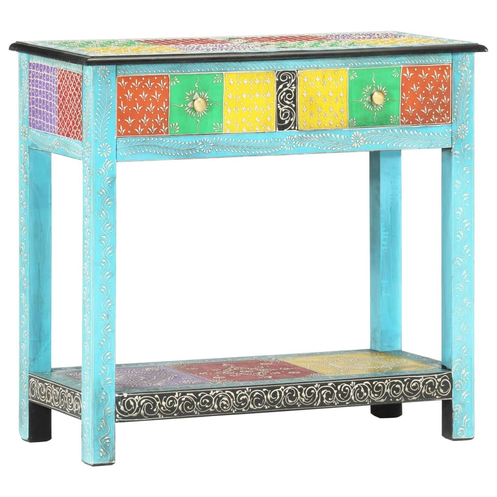 Hand Painted Console Table 80x35x75 cm Solid Mango Wood 286160