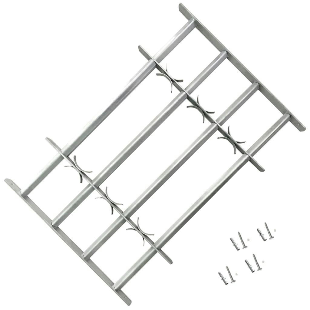 Adjustable Security Grille for Windows with 4 Crossbars 1000-1500 mm 141387