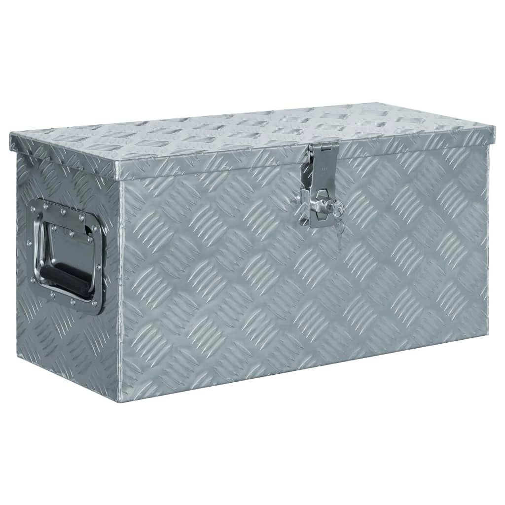 Aluminium Box 61.5x26.5x30 cm Silver 142936