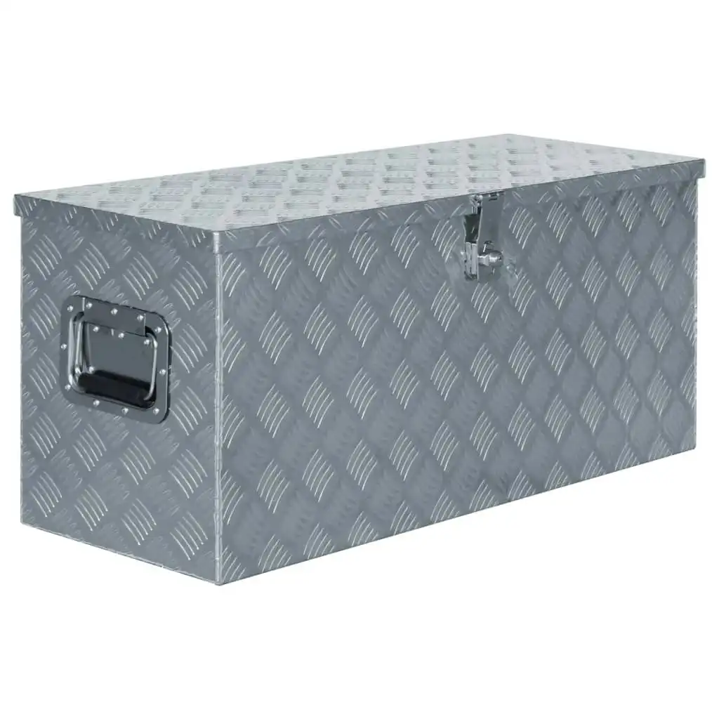 Aluminium Box 90.5x35x40 cm Silver 142940